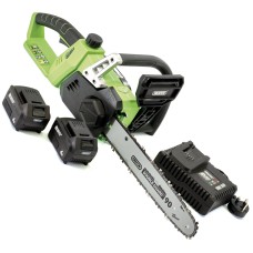 Draper D20 40V Chainsaw with 2 x Batteries and Fast Charger