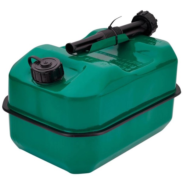 Draper Flat Steel Fuel Can, 10L, Green with Spout (31791) Draper Flat Steel Fuel Can, 10L, Green with Spout (31791)