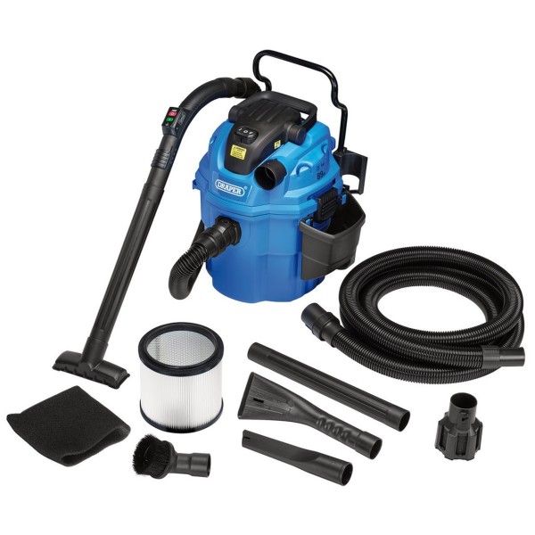 Draper 230V Wall Mounted Wet and Dry Vacuum Cleaner, 1500W (36313) Draper 230V Wall Mounted Wet and Dry Vacuum Cleaner, 1500W (36313)