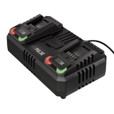 DXPULSE DX18 by Draper 18V Twin Fast Charger, 4.5A (2 Piece) (36782)