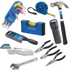 Draper 9 Piece Essential Workshop & DIY Tool Kit (36824) (RRP €120)