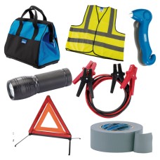 Draper 7 Piece Emergency Car Kit Bundle - Be Prepared for the Unexpected (37096)
