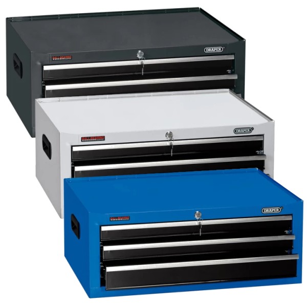 Draper Intermediate Tool Chest, 3 Drawer, 26" (Random Colour) (37098) Draper Intermediate Tool Chest, 3 Drawer, 26" (Random Colour) (37098)