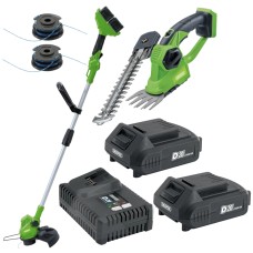 Draper Cordless Garden Bundle – Grass Trimmer, Shear & Batteries (D20 40V System) (37099)