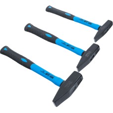 BGS Technic Machinist's Hammer Set | Fibreglass Shaft | 300 / 500 / 800g | 3 Piece