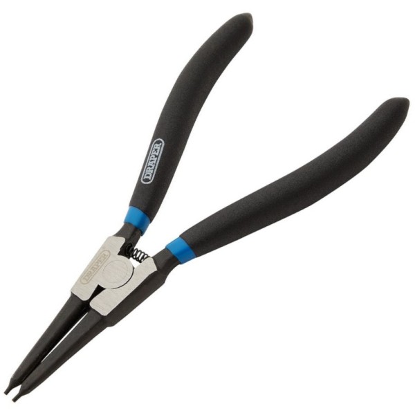 Draper 180mm Straight Tip External Circlip Pliers Draper 180mm Straight Tip External Circlip Pliers