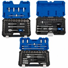 Draper Expert 1/2", 3/8" & 1/4" Socket Set Bonus Bundle - 122 Pieces Total (39746)