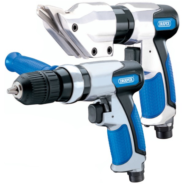 Draper Air Tool Bundle - Air Shears & Reversible Air Drill (40317) Draper Air Tool Bundle - Air Shears & Reversible Air Drill (40317)
