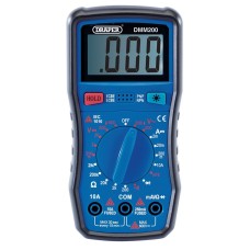Draper 200 Series Manual Ranging Digital Multimeter, 600V, AC/DC (41817)