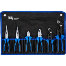 BGS Technic 6 Piece Pliers Set in Pouch – Professional Mechanic & Workshop Pliers