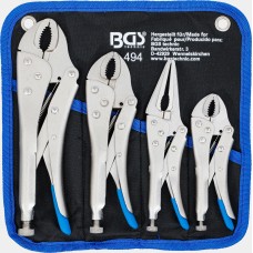 BGS Technic Locking Grip Pliers Set | 4 Piece