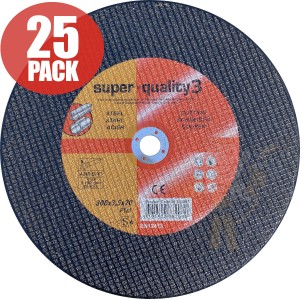 Super Quality 3 Steel Flat Cutting Consaw Disc 12 Inch (300mm x 3.5mm x 20mm) PACK OF 25 Super Quality 3 Steel Flat Cutting Consaw Disc 12 Inch (300mm x 3.5mm x 20mm) PACK OF 25