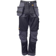 DeWalt HARRISON 'Regular Fit' Pro Stretch Trouser Black / Grey