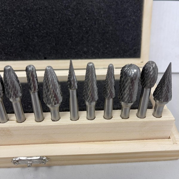 Super Quality Premium 16 Piece Rotary Burr Set in Wooden Box Super Quality Premium 16 Piece Rotary Burr Set in Wooden Box