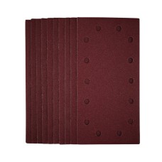 Draper 1/2 Sanding Sheets with Hook and Loop, 115 x 230mm, 80 Grit (Pack of 10) (55863)