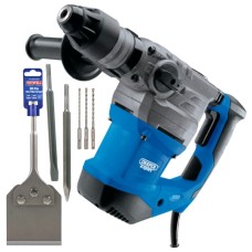 Draper EXPERT SDS+ Tile Removal Bundle – Rotary Hammer Drill & Floor Scraper