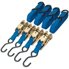 Draper Ratcheting Tie Down Straps, 4.5m x 25mm, 350kg (4 Piece) (60960)