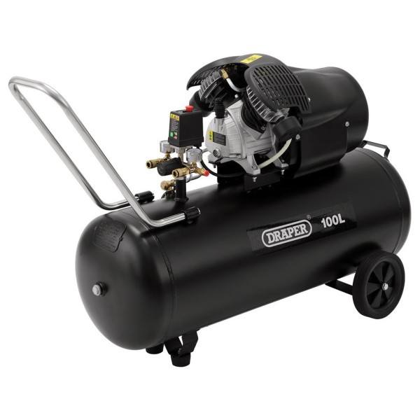 Draper 100L Direct Drive V-Twin Air Compressor, 2.2kW/3hp (65396) Draper 100L Direct Drive V-Twin Air Compressor, 2.2kW/3hp (65396)