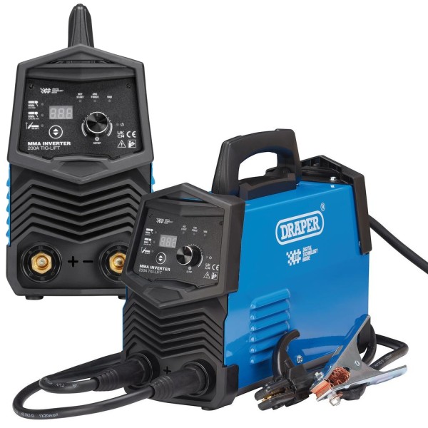 Draper 200A Arc Welding / TIG-Lift Welding Bundle – Welder, Helmet, Electrodes & Gloves Draper 200A Arc Welding / TIG-Lift Welding Bundle – Welder, Helmet, Electrodes & Gloves
