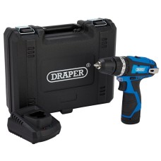 Draper 12V Combi Drill, 1 x 1.5Ah Battery, 1 x Fast Charger (70256)