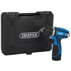 Draper 12V Drill Driver, 1 x 1.5Ah Battery, 1 x Fast Charger (70328)