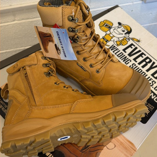 Desert Storm S3 Zip Safety Boots - Steel Toe Water Resistant Work Boots (YKK Heavy Duty Zip) Desert Storm S3 Zip Safety Boots - Steel Toe Water Resistant Work Boots (YKK Heavy Duty Zip)