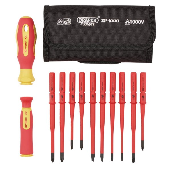 Draper Electrician's Tool Bundle - 58 Piece Tool Kit & XP1000® VDE 12 Piece Screwdriver Set (40497) Draper Electrician's Tool Bundle - 58 Piece Tool Kit & XP1000® VDE 12 Piece Screwdriver Set (40497)