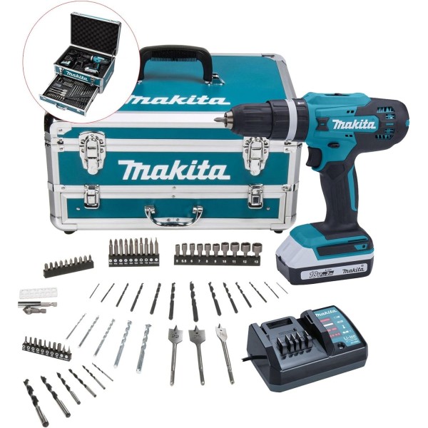 Makita HP488DWAX4 G-Series Combi Drill 18V 1 x 2.0Ah Li-ion + Accessory Set Makita HP488DWAX4 G-Series Combi Drill 18V 1 x 2.0Ah Li-ion + Accessory Set