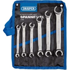 Draper Flare Nut Spanner Set 6 Piece (17759) – Professional Brake Pipe & Fuel Line Spanners