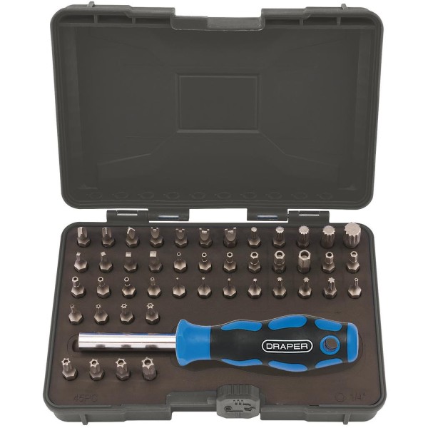 Draper Security Screwdriver Bit and Driver Set (45 Piece) (82399) Draper Security Screwdriver Bit and Driver Set (45 Piece) (82399)