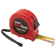 Draper Redline® Metric/Imperial Measuring Tape, 7.5m/25ft - Discontinued 5010559826810