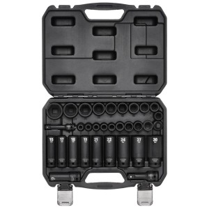 Draper Impact Socket Set, 3/8" & 1/2" Sq. Dr. (32 Piece) (83098)