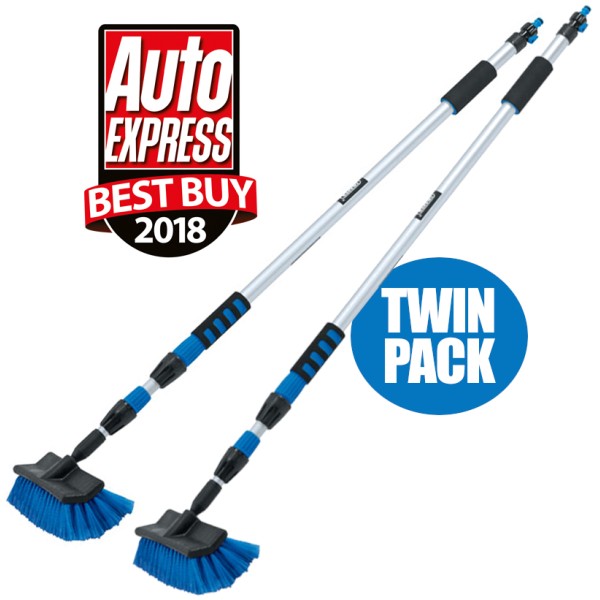 Draper Flow Through Telescopic Washing Brush, 3m (85068) TWIN PACK Draper Flow Through Telescopic Washing Brush, 3m (85068) TWIN PACK