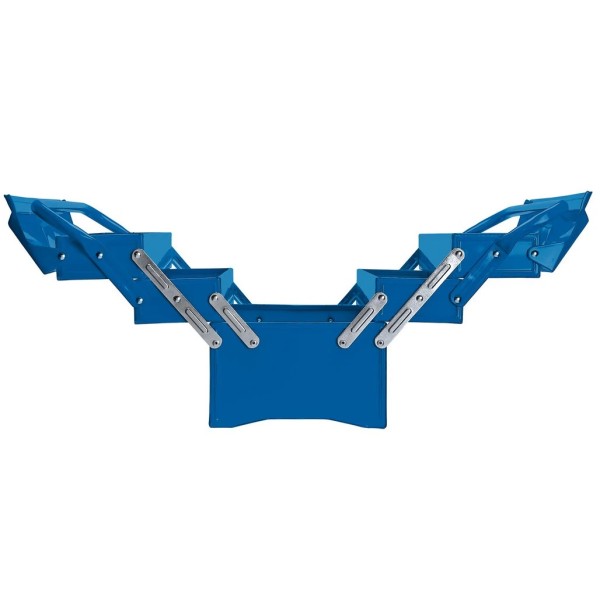 Draper Extra-Long Four Tray Cantilever Tool Box, 495mm, Blue (86671) Draper Extra-Long Four Tray Cantilever Tool Box, 495mm, Blue (86671)