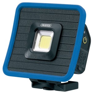 Draper COB LED Rechargeable Mini Flood Light and Power Bank 10W, 1000 Lumens (88595)