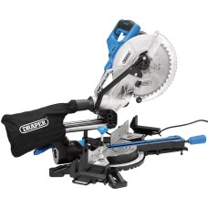 Draper 230V Sliding Compound Mitre Saw, 255mm, 1800W (90170)