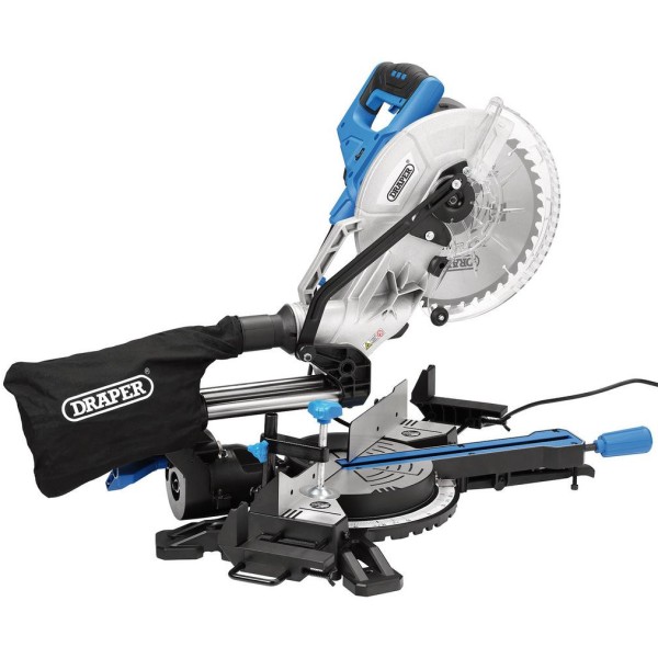 Draper 230V Sliding Compound Mitre Saw, 255mm, 1800W (90170) Draper 230V Sliding Compound Mitre Saw, 255mm, 1800W (90170)