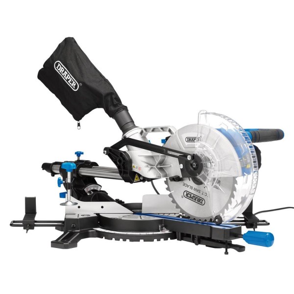 Draper 230V Sliding Compound Mitre Saw, 255mm, 1800W (90170) Draper 230V Sliding Compound Mitre Saw, 255mm, 1800W (90170)