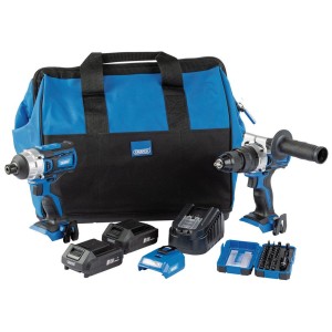 Draper D20 Fix 'N' Go Kit (2 Piece), 2 x 2.0Ah Batteries, 1 x Charger, 1 x Bag (90471) Draper D20 Fix 'N' Go Kit (2 Piece), 2 x 2.0Ah Batteries, 1 x Charger, 1 x Bag (90471)