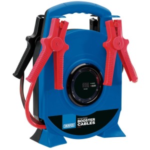 Draper Retractable Booster Cables / Jump Leads, 3.5m x 29mm² (92700) Draper Retractable Booster Cables / Jump Leads, 3.5m x 29mm² (92700)