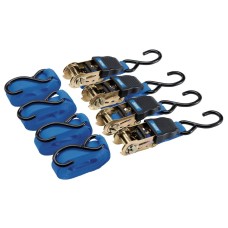 Draper Ratchet Tie Down Straps, 4.5m x 25mm, 225kg (4 Piece) (92771)