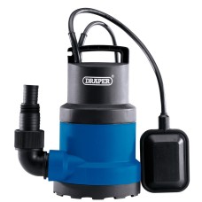 Draper 230V Submersible Clean Water Pump with Float Switch, 108L/min, 250W (98912)