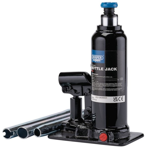 Draper Expert Hydraulic Bottle Jack, 5 Tonne (99767) Draper Expert Hydraulic Bottle Jack, 5 Tonne (99767)