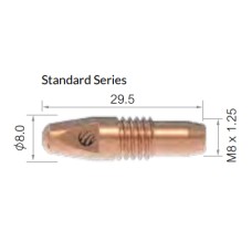 Arc Torchology M2 / M3 Contact Tip 0.8mm (Pack of 5)