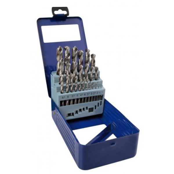 BlueSpot Tools HSS Drill Bit Set, 25 Piece (1-13mm) BlueSpot Tools HSS Drill Bit Set, 25 Piece (1-13mm)