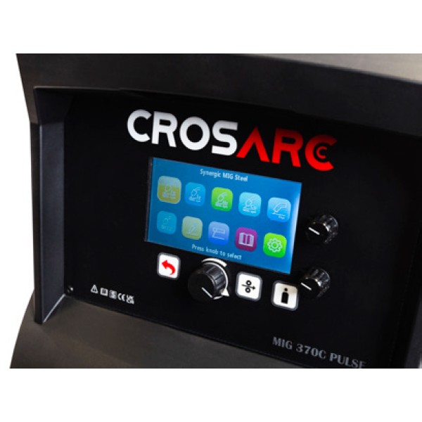 Cros Arc PULSE MIG MULTI PROCESS 370C 'AIR COOLED' Welder With MIG Torch (350A) (3 PHASE) Cros Arc PULSE MIG MULTI PROCESS 370C 'AIR COOLED' Welder With MIG Torch (350A) (3 PHASE)