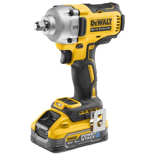 DeWalt DCF891H2T XR BL 1/2in HR Anvil Impact Wrench 18V 2 x 5.0Ah POWERSTACK™ Li-ion DeWalt DCF891H2T XR BL 1/2in HR Anvil Impact Wrench 18V 2 x 5.0Ah POWERSTACK™ Li-ion