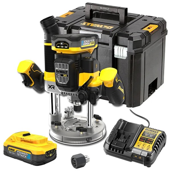 DEWALT DCW620H2 1/2in Plunge Router 18V 2 x 5.0Ah POWERSTACK™ Li-ion DEWALT DCW620H2 1/2in Plunge Router 18V 2 x 5.0Ah POWERSTACK™ Li-ion