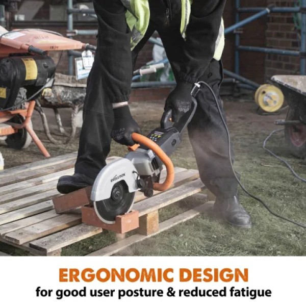 Evolution R230DCT 230mm Disc Cutter + Blade 1600W 110V Evolution R230DCT 230mm Disc Cutter + Blade 1600W 110V