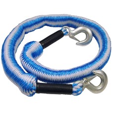 Faithfull Tow Rope Expanding 4m Metal Hooks 3 Tonnes